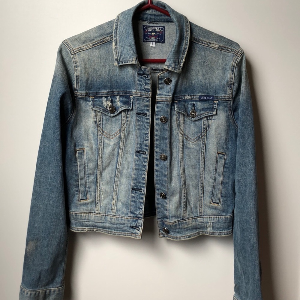 Distressed Jean Jacket
